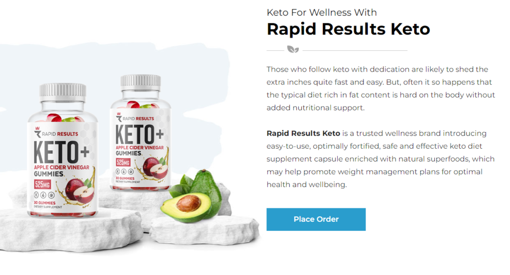 Rapid Results Keto + ACV Gummies